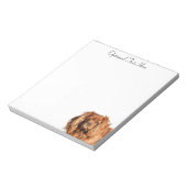 ルビーキャリバリーキングチャールズスパニエル犬ドッグ ノートパッド (回転)