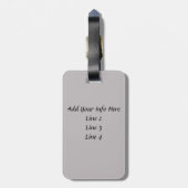 ルビーキャリバリーキングチャールズスパニエル犬ドッグ ラゲッジタグ (裏面縦)