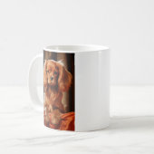 ルビーキャリバリーキングチャールズスパニエル犬 コーヒーマグカップ (正面左)