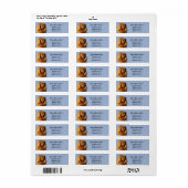 ルビーキャリバリーキングチャールズ差出人住所ラベル ラベル (フルシート)