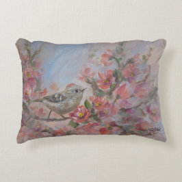 ルビーキングレット鳥 アクセントクッション