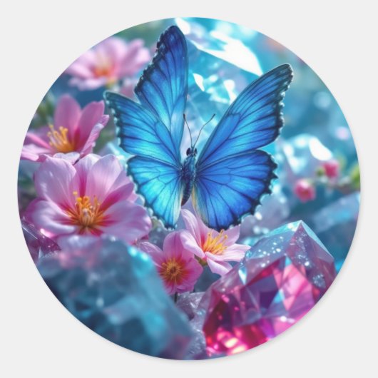 ルビークリスタルガーデンバタフライ ラウンドシール (正面)