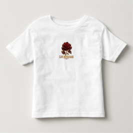 ルビークリスタルローズ - 愛は決して消えない トドラーTシャツ