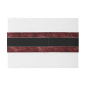 ルビークリムゾンレッド |クラシックの名結婚前 招待状ベリーバンド (裏面例)