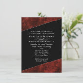 ルビークリムゾンレッド |クラシックの名結婚前 招待状 (スタンド正面)