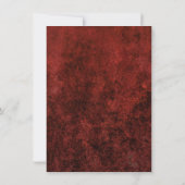 ルビークリムゾンレッド |クラシックの名結婚前 招待状 (裏面)