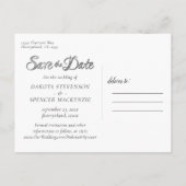 ルビークリムゾンレッド |日付クラシックグランジの保存 案内ポストカード (裏面)