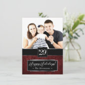 ルビークリムゾンレッド |水クラシックグランジ色の写真 シーズンカード (スタンド正面)