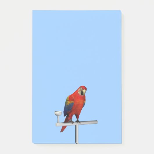 ルビーコンゴウインコ ポストイット (正面)