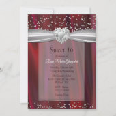 ルビーサテンとダイアモンズスウィート16 招待状 (正面)