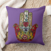 ルビーザクロハートレッドバードハムザ クッション (ブランケット)