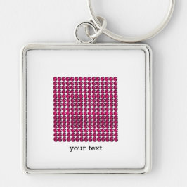 ルビージェムストーンアートレッド キーホルダー