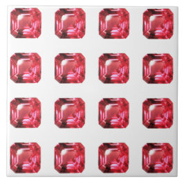 ルビージェムストーンピンク タイル