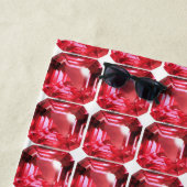 ルビージェムストーンピンク ビーチタオル (インサイチュ)