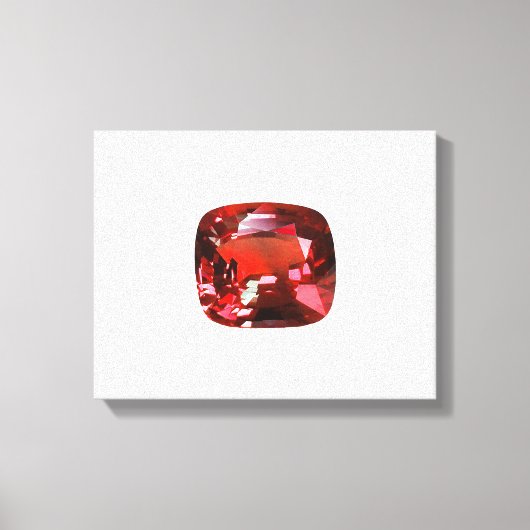 ルビージェムストーンレッド キャンバスプリント (正面)