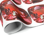 ルビージェムストーンレッド ラッピングペーパー (ロールコーナー)