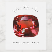 ルビージェムストーンレッド ワインラベル (シングルラベル)