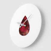 ルビージェムストーン7月誕生石赤大時計 ラージ壁時計 (傾斜)