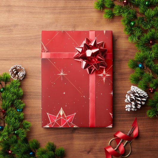 ルビースタージェムラッピング紙 ラッピングペーパー (クリスマスギフト)