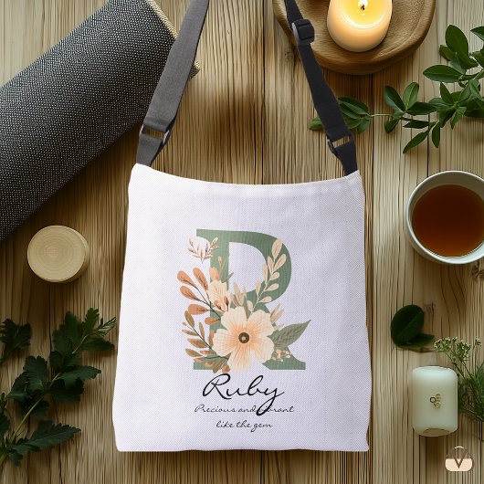 ルビーズジェム大切 – ボホーフローラモノグラム クロスボディバッグ