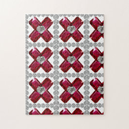 ルビーダイヤモンドアート、レッド ジグソーパズル