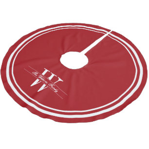 ルビーダブルモノグラ縁どム ブラッシュドポリエステルツリースカート