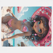 ルビードルズフリースブランケット フリースブランケット (正面(横))