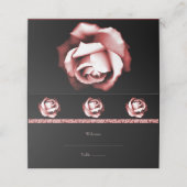 ルビーバラウェディングレセプション座席表 プレイスカード (外部開封)