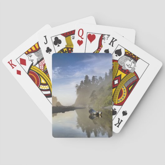 ルビービーチの日の入り、オリンピック国立公園、 トランプ (裏面)
