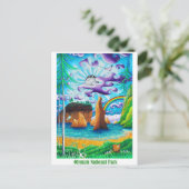 ルビービーチオリンピック国立公園旅行はがき ポストカード (スタンド正面)