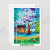 ルビービーチオリンピック国立公園旅行はがき ポストカード (正面/裏面)