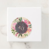 ルビーピンク牡丹フローラアイボリー結婚ズ フェイバータグ (インサイチュ)