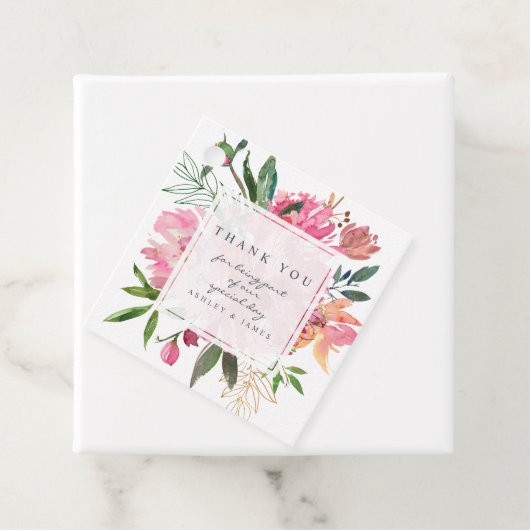 ルビーピンク牡丹フローラ植物学結婚の感謝 フェイバータグ (インサイチュ)