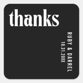 ルビーブラックモダン結婚ズ スクエアシール