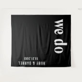 ルビーブラックモダン結婚ズ タペストリー (正面(横))