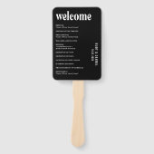 ルビーブラックモダン結婚ズ ハンドファン (正面)