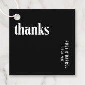 ルビーブラックモダン結婚ズ フェイバータグ (正面)