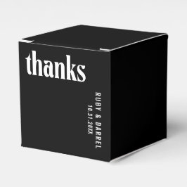 ルビーブラックモダン結婚ズ フェイバーボックス