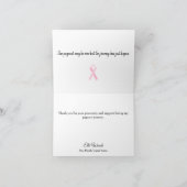 ルビーブルー折りグラデーション畳みサンキューカード サンキューカード (内部)