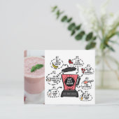 ルビーブーストスムージーレシピはがき ポストカード (スタンド正面)