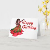 ルビーベリーダンサー カード (黄色い花)