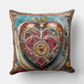 ルビーポメグラナートハートスチームパンクシリーズ クッション (裏面)