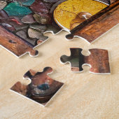 ルビーポメグラナートハートスチームパンクシリーズ ジグソーパズル (側面)