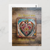 ルビーポメグラナートハートスチームパンクシリーズ ポストカード (正面/裏面)