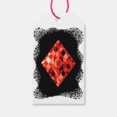 ルビーモノグラムの誕生石 ギフトタグ (正面)