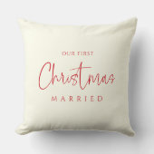 ルビーラディアンス ファーストクリスマス 結婚記念日 オーダーメイド クッション (正面)