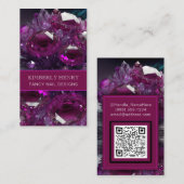 ルビーラディエンス抽象芸術マゼンタホットピンククリスタル 名刺 (正面/裏面)