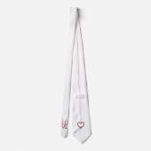 ルビーラブとハートレッド ネクタイ (裏面)