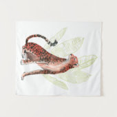 ルビーランナーレオパード タペストリー (正面(横))