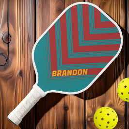 ルビーリーフヴィンテージシェブロンフェードと名前 ピックルボールラケット